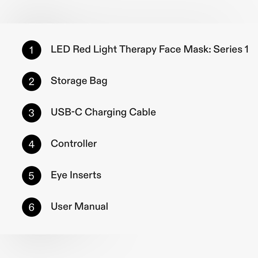 *NIB**CURRENTBODY LED Red Light Therapy Face Mask - Series 1 - Picture 8 of 15